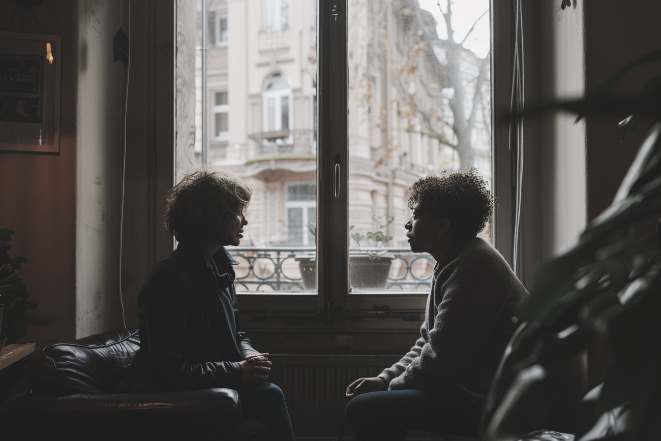 u9867323853_Two_women_sitting_in_a_corner_of_a_room_one_liste_02136d46-fe46-4b96-9415-2d21fb778d8c_2